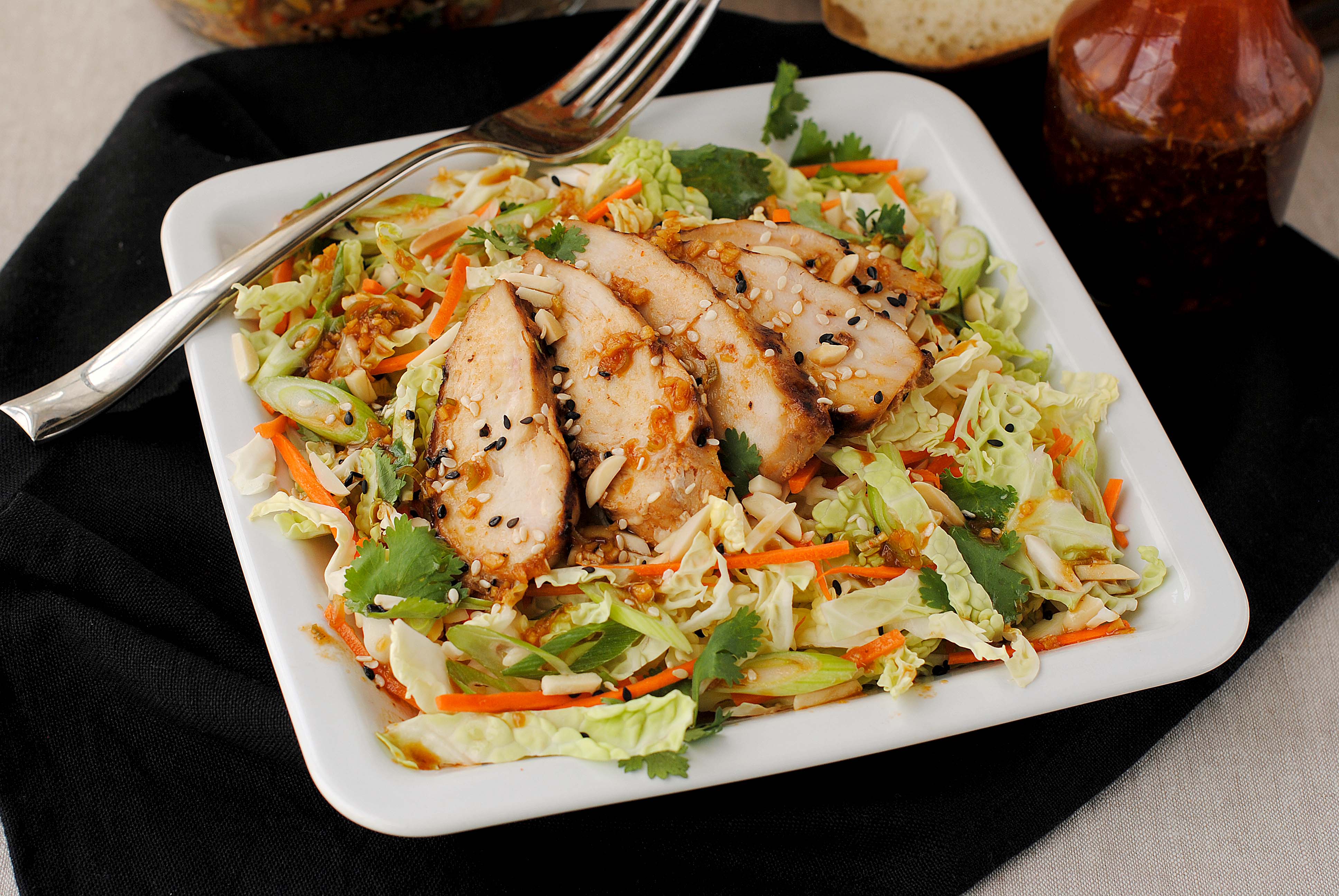 Grilled Ginger Sesame Chopped Chicken Salad