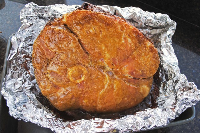 Baked Ham with Brown Sugar Mustard Glaze