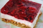 Raspberry Cream Cheese Pretzel Salad - the name says it all, except for how GREAT it tastes!