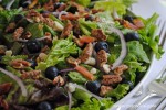 Blueberry Salad with Gorganzola, Pancetta, and Candied Pecans 