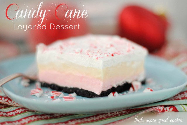 Candy Cane Layered Dessert