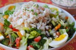 Crab and Shrimp Chopped Salad with Thousand Island Dressing