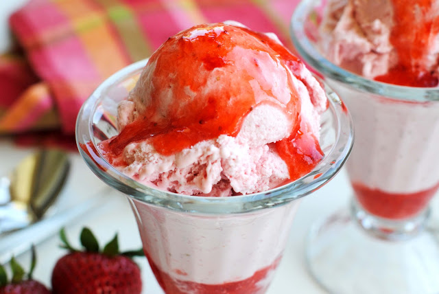 Strawberry Cake Batter Ice Cream