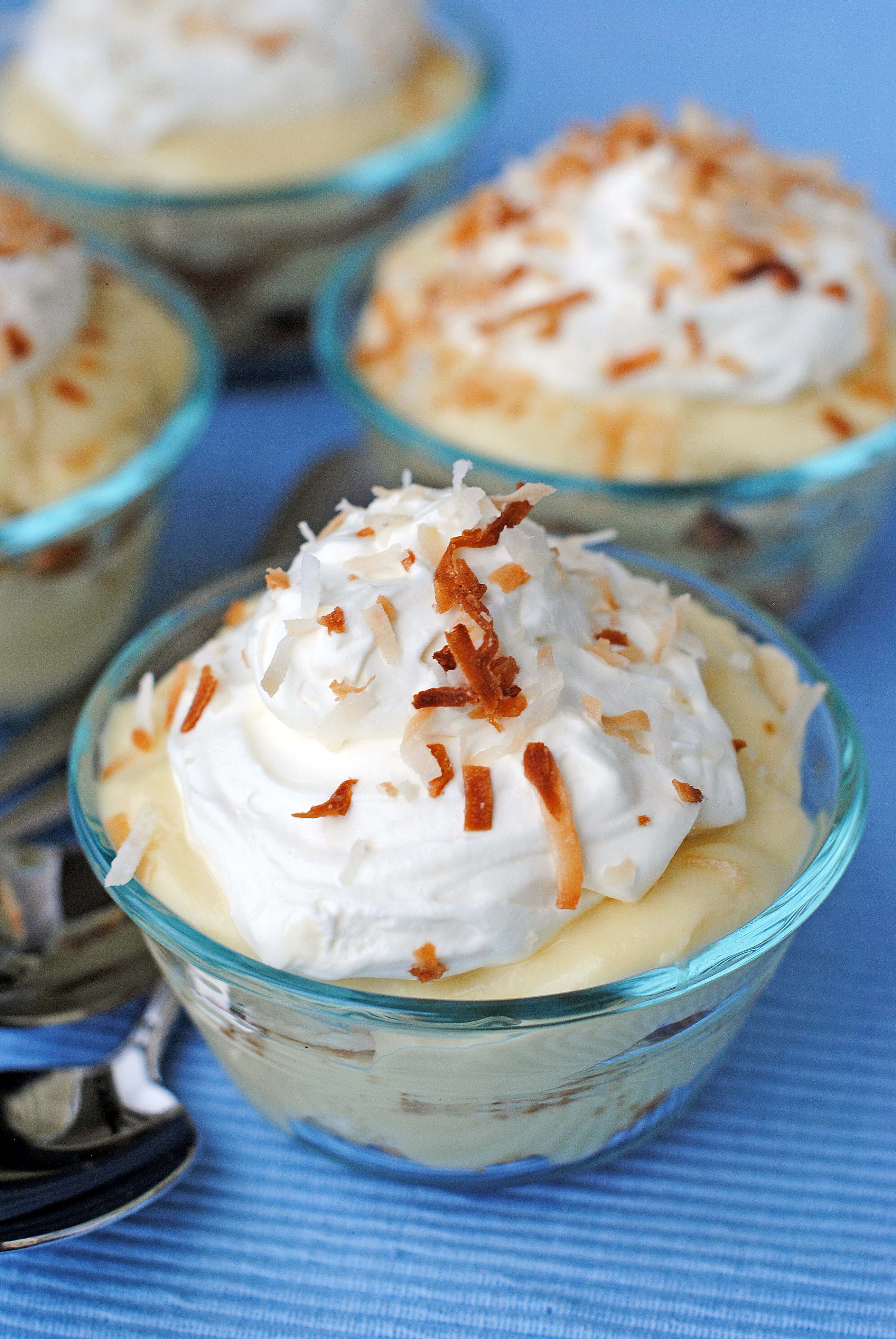 Banana Pudding - Delicious, with homemade pudding. All of the traditional flavors of banana pudding in individual serving dishes.