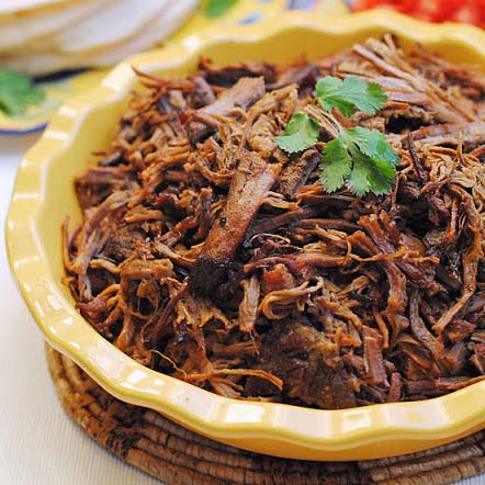 Beef Brisket for Tacos, Enchiladas, & Tostados - This super easy and very flavorful brisket is prepared in a slow cooker.