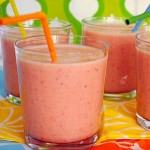 Strawberry-Banana-Orange Fruit Smoothie