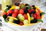 Watermelon Fruit Salad with Honey-Mint Vinaigrette