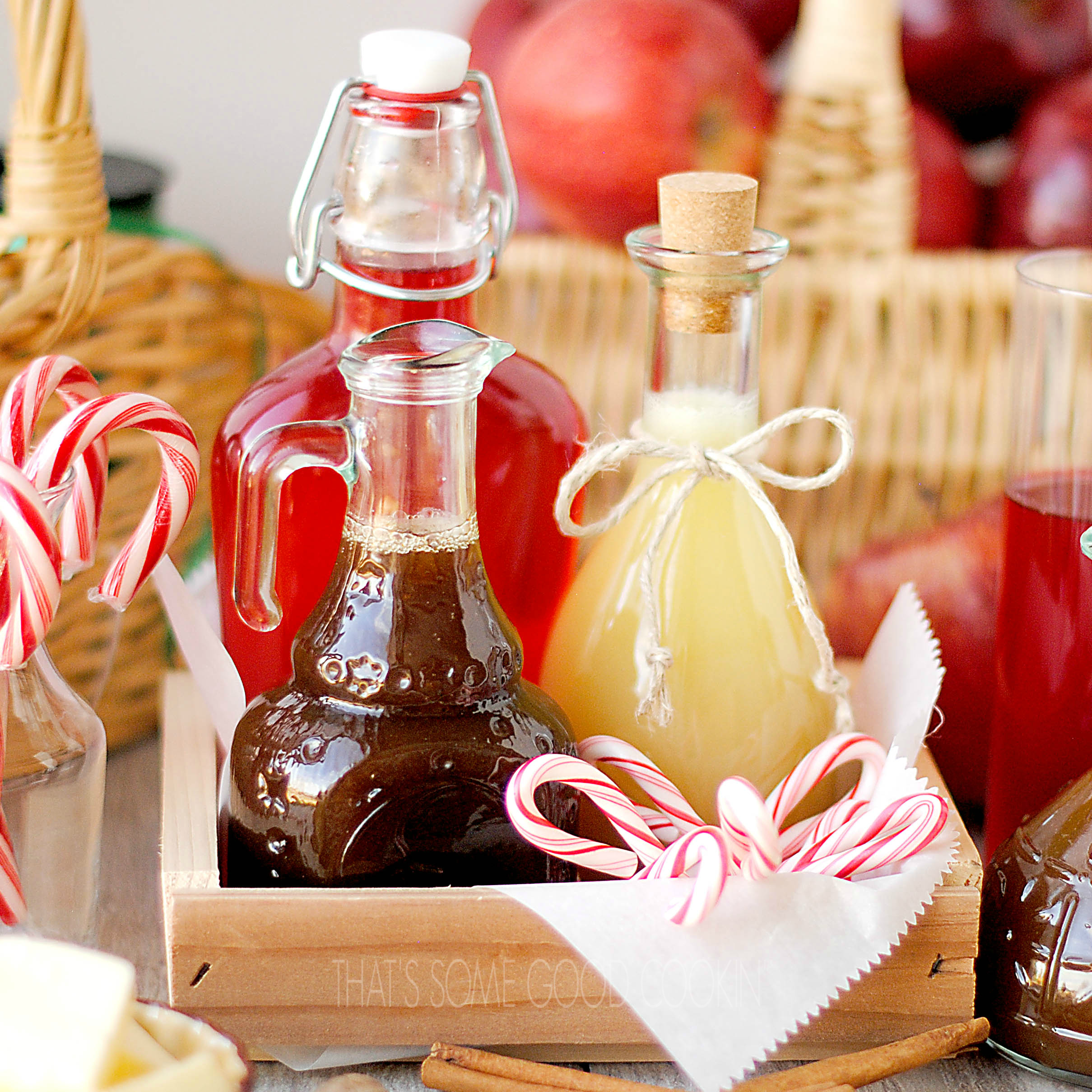 Apple Pie Syrup, Peppermint Candy Cane Syrup and Buttermilk Syrup