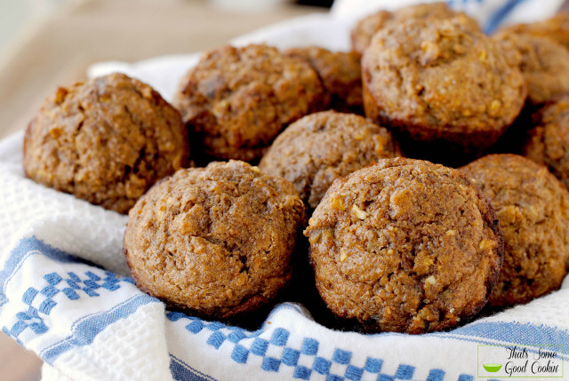 Date and Apple Honey Bran Muffins | That's Some Good Cookin'