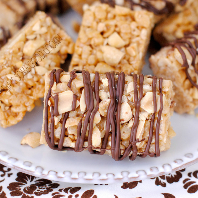 Salty Honey and Peanut Butter Bars