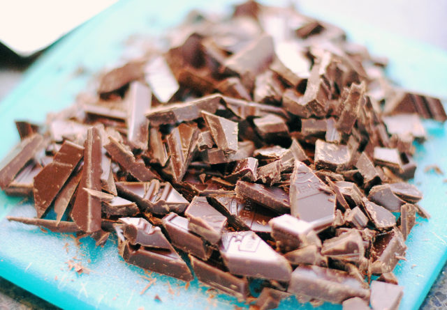 Brownie Parfaits - chopped chocolate bars