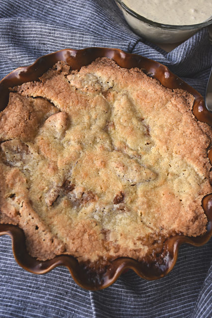 Swedish Apple Pie - The classic apple pie flavor that you love, but this one makes its own crust!